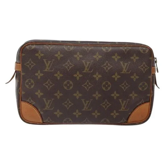 LOUIS VUITTON Monogram Compiegne 28 Clutch Bag - Picture 3 of 16